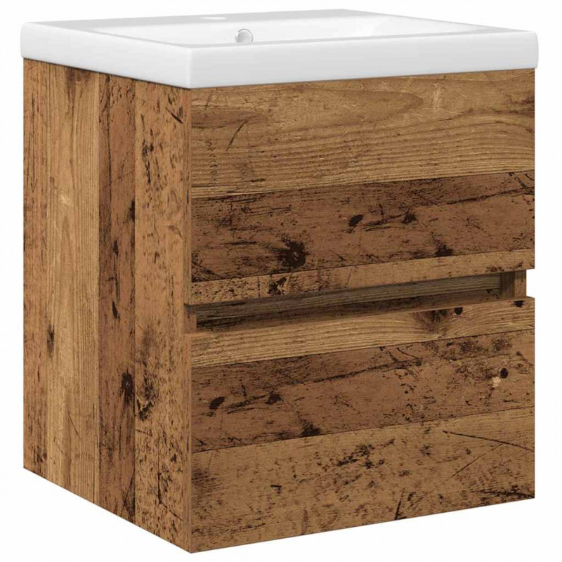 Szafka pod umywalkę z drzwiami Czarny Dąb 80 x 39 x 62 cm