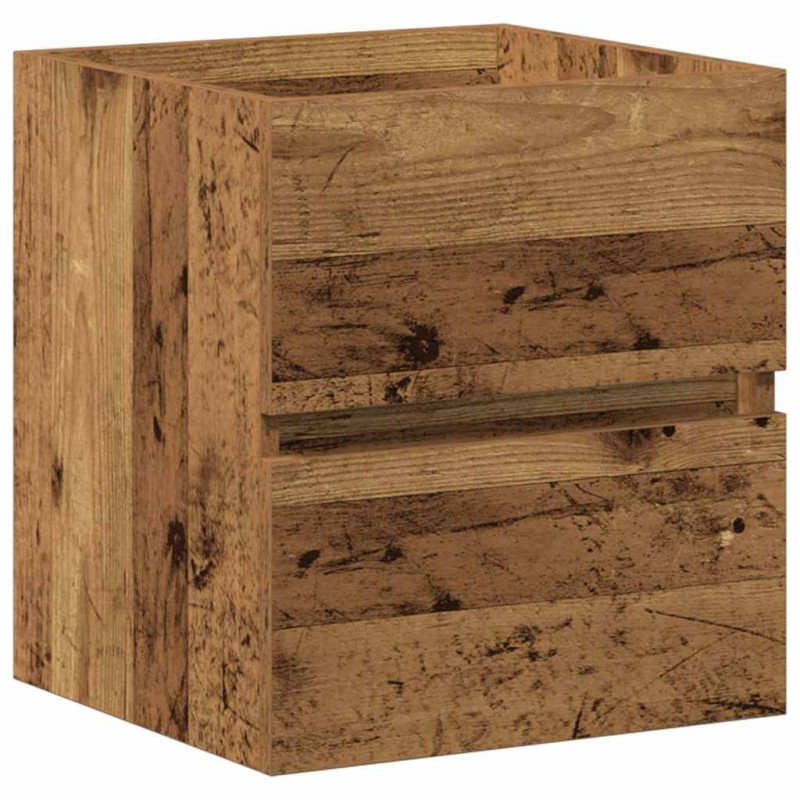 Szafka pod umywalkę z drzwiami Czarny Dąb 80 x 39 x 62 cm