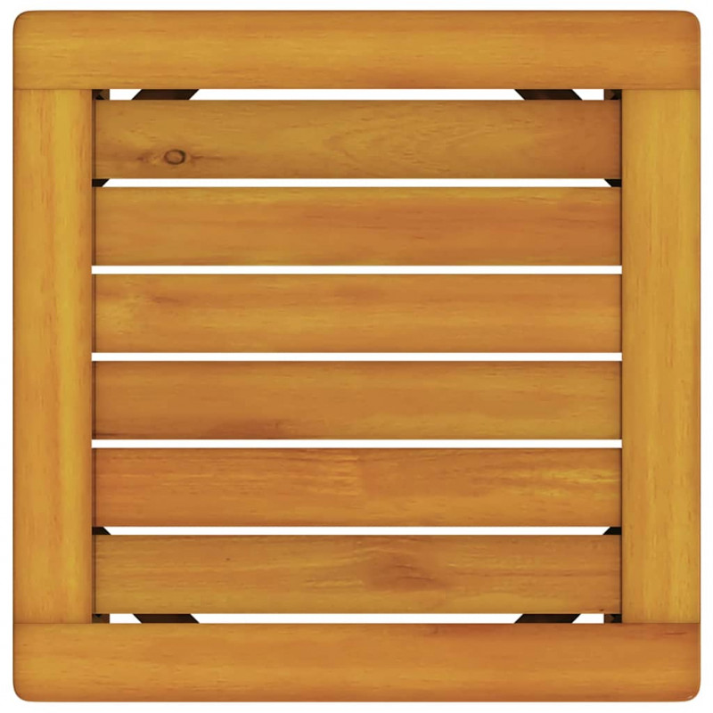 Leżak 3 pcs Brązowy Lite Drewno Akacji