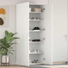 Szafka na buty Biały 80 x 35.5 x 180 cm Materiał drewnopochodny