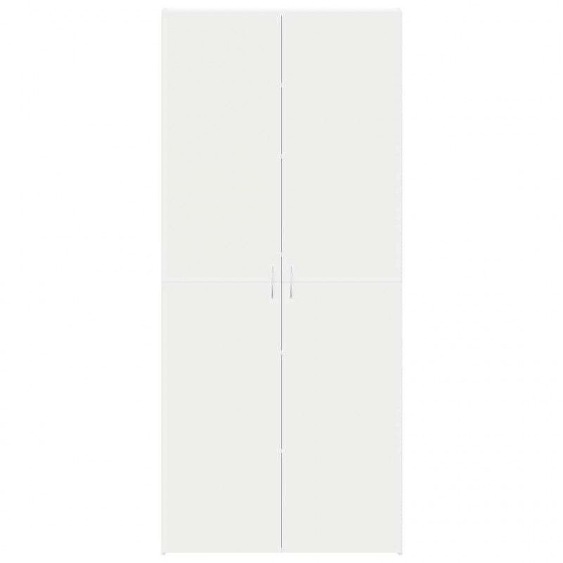 Szafka na buty Biały 80 x 35.5 x 180 cm Materiał drewnopochodny