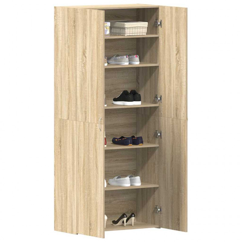 Szafka na buty z półką z drzwiami Brązowy 80 x 35.5 x 180 cm