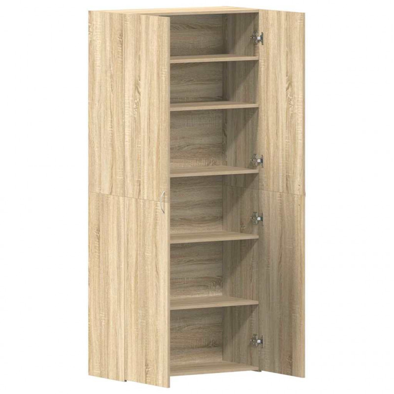 Szafka na buty z półką z drzwiami Brązowy 80 x 35.5 x 180 cm