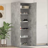 Szafka na buty Szary 80 x 35.5 x 180 cm Materiał drewnopochodny