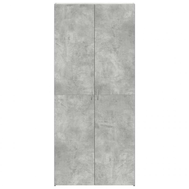 Szafka na buty Szary 80 x 35.5 x 180 cm Materiał drewnopochodny