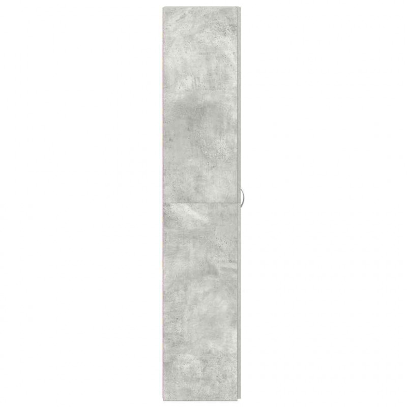Szafka na buty Szary 80 x 35.5 x 180 cm Materiał drewnopochodny