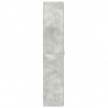 Szafka na buty Szary 80 x 35.5 x 180 cm Materiał drewnopochodny