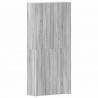 Szafka na buty Szary 80 x 35.5 x 180 cm Materiał drewnopochodny