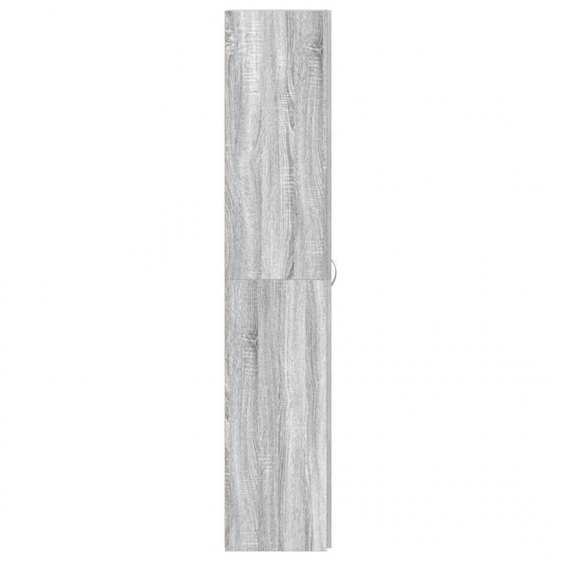 Szafka na buty Szary 80 x 35.5 x 180 cm Materiał drewnopochodny