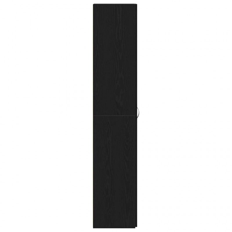 Szafka na buty z półką z drzwiami Czarny 80 x 35.5 x 180 cm