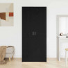 Garderoba Czarny Dąb 80 x 50,5 x 180 cm Materiał drewnopochodny