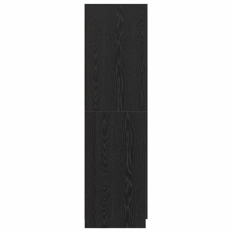 Garderoba Czarny Dąb 80 x 50,5 x 180 cm Materiał drewnopochodny