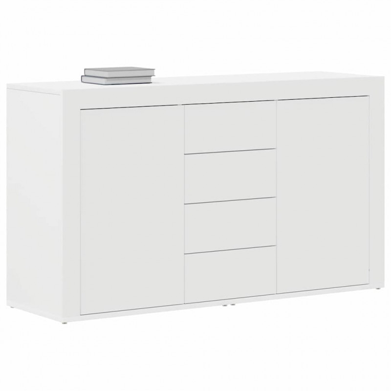 Bufet z szufladą Biały 120 x 36 x 69 cm Materiał drewnopochodny