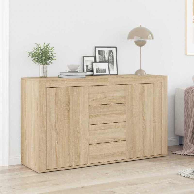 Bufet Dąb Sonoma 120 x 36 x 69 cm Materiał drewnopochodny