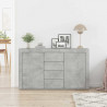 Bufet Betonowy szary 120 x 36 x 69 cm Materiał drewnopochodny