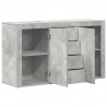 Bufet Betonowy szary 120 x 36 x 69 cm Materiał drewnopochodny