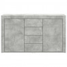 Bufet Betonowy szary 120 x 36 x 69 cm Materiał drewnopochodny