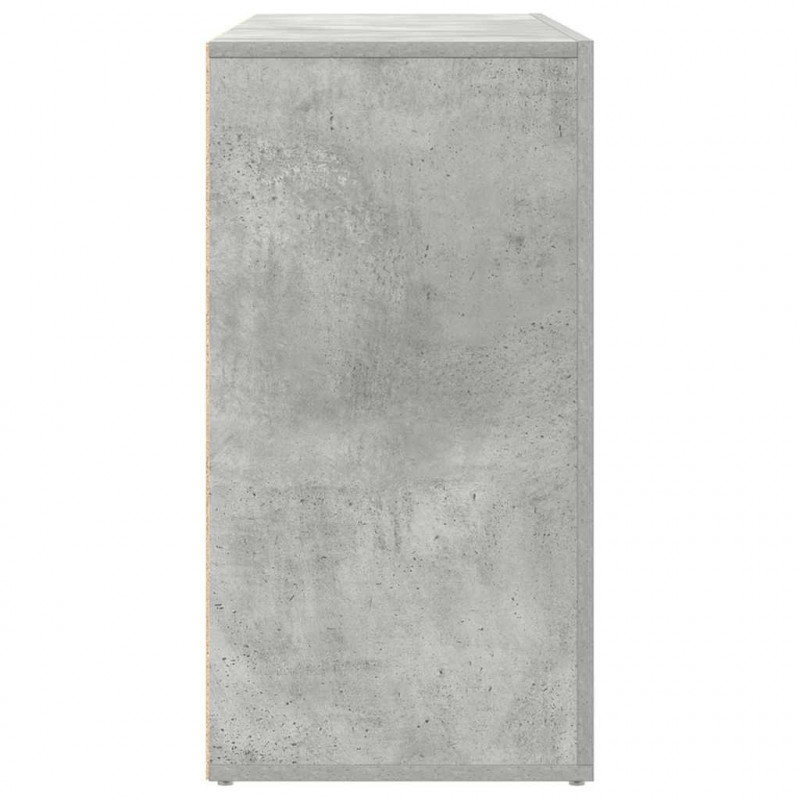 Bufet Betonowy szary 120 x 36 x 69 cm Materiał drewnopochodny