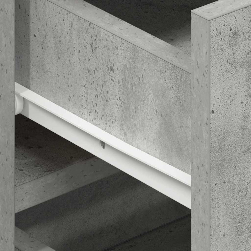 Bufet Betonowy szary 120 x 36 x 69 cm Materiał drewnopochodny