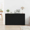 Bufet Czarny Dąb 120 x 36 x 69 cm Materiał drewnopochodny