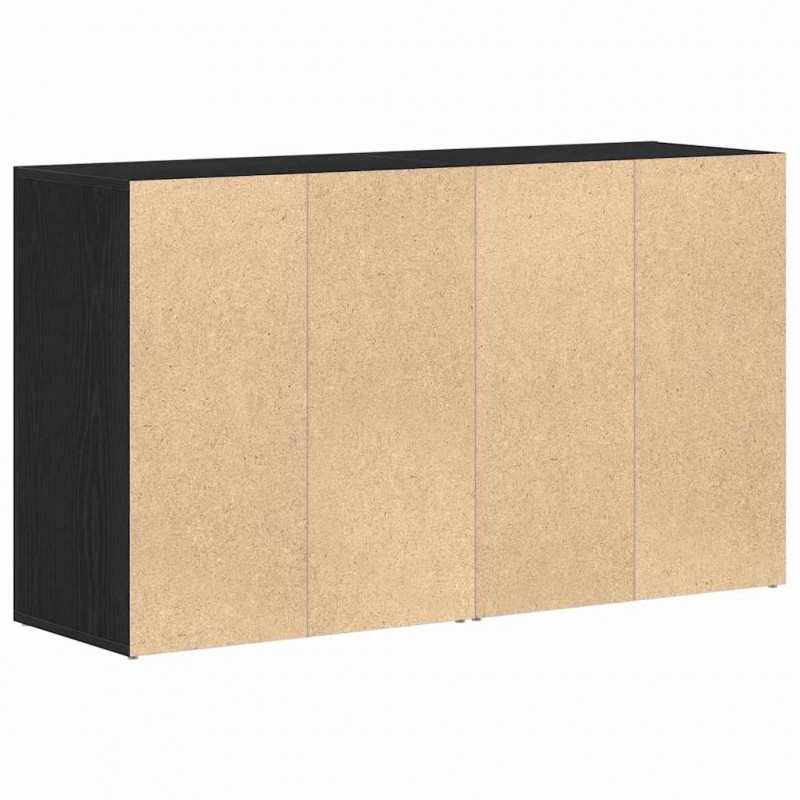 Bufet Czarny Dąb 120 x 36 x 69 cm Materiał drewnopochodny