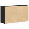 Bufet Czarny Dąb 120 x 36 x 69 cm Materiał drewnopochodny