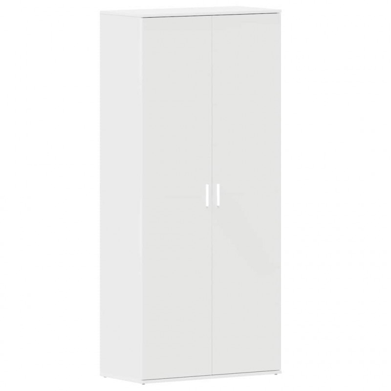 Szafka na buty Biały 80 x 39 x 178 cm Materiał drewnopochodny