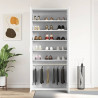 Szafka na buty Biały 80 x 39 x 178 cm Materiał drewnopochodny