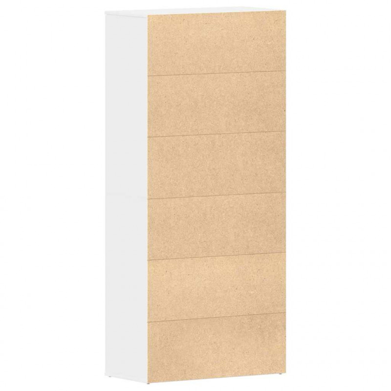 Szafka na buty Biały 80 x 39 x 178 cm Materiał drewnopochodny