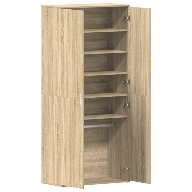 Szafka na buty z półką z drzwiami Dąb Sonoma 80 x 39 x 178 cm