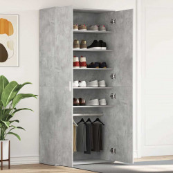 Szafka na buty z półką Betonowy szary 80 x 39 x 178 cm