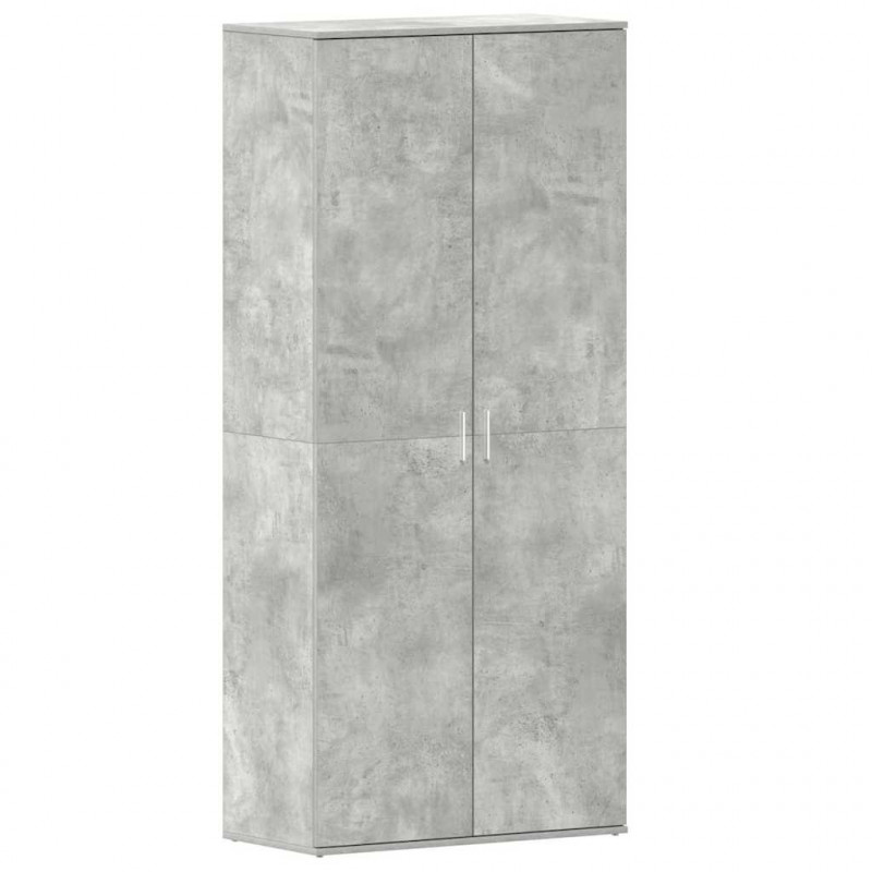 Szafka na buty z półką Betonowy szary 80 x 39 x 178 cm