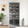 Szafka na buty z półką Betonowy szary 80 x 39 x 178 cm