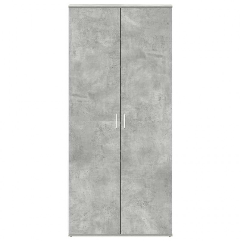 Szafka na buty z półką Betonowy szary 80 x 39 x 178 cm