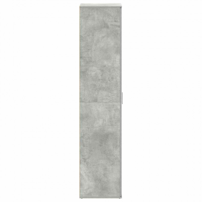 Szafka na buty z półką Betonowy szary 80 x 39 x 178 cm
