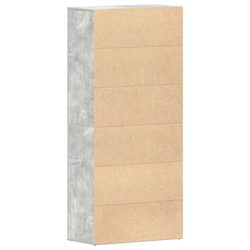 Szafka na buty z półką Betonowy szary 80 x 39 x 178 cm