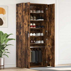 Szafka na buty z półką z drzwiami Dąb wędzony 80 x 39 x 178 cm