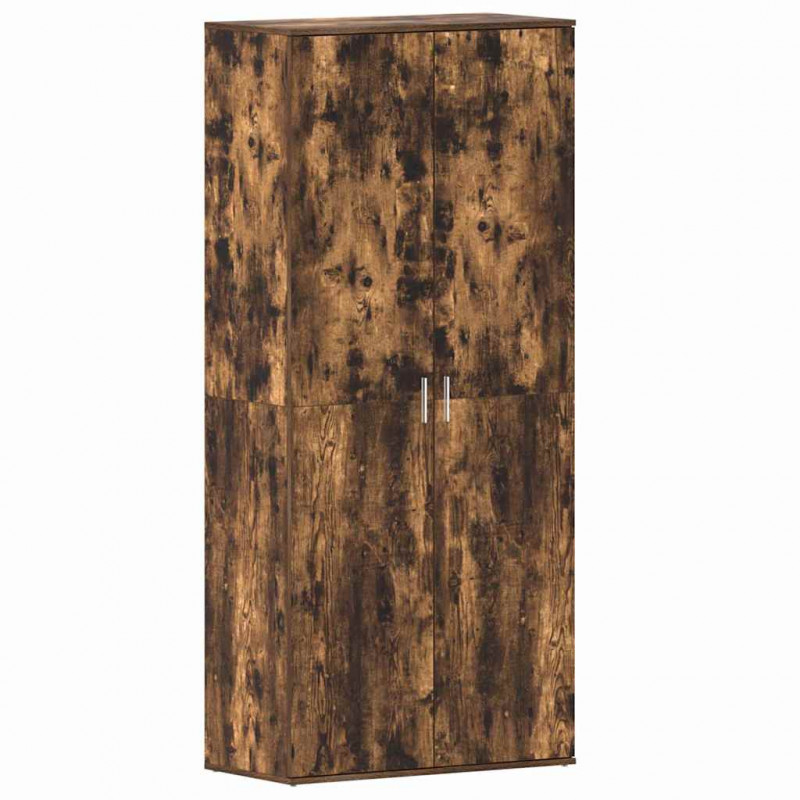 Szafka na buty z półką z drzwiami Dąb wędzony 80 x 39 x 178 cm