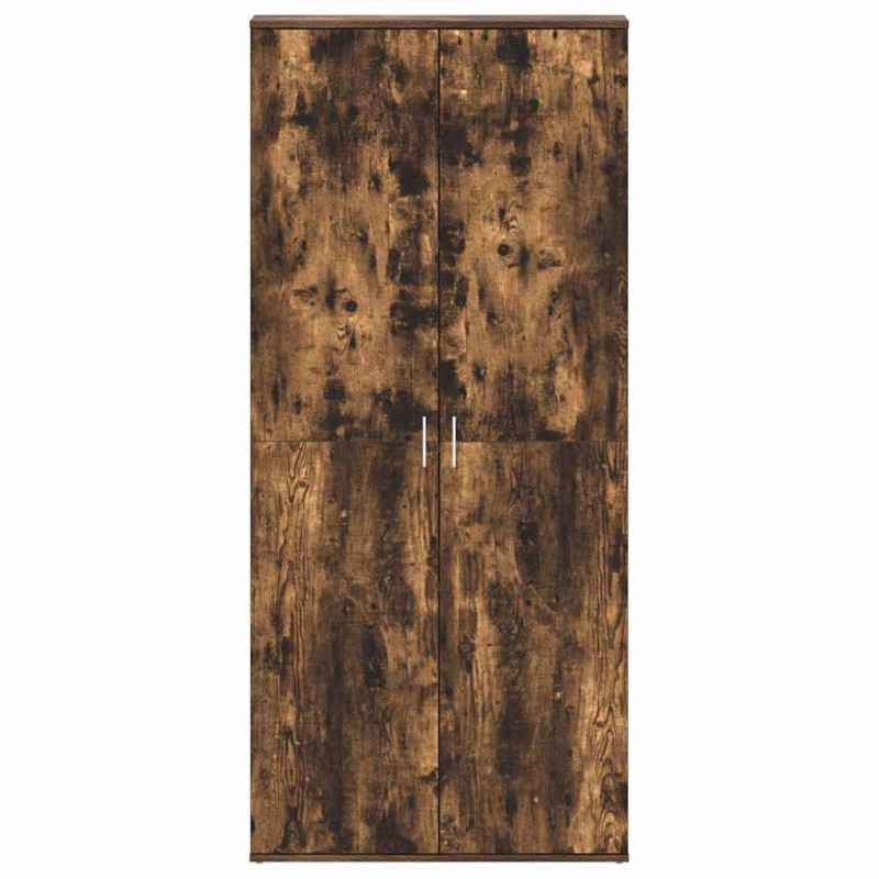 Szafka na buty z półką z drzwiami Dąb wędzony 80 x 39 x 178 cm