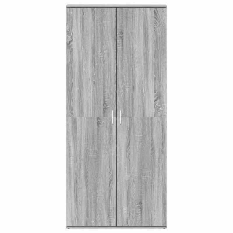Szafka na buty z półką z drzwiami Szary Sonoma 80 x 39 x 178 cm