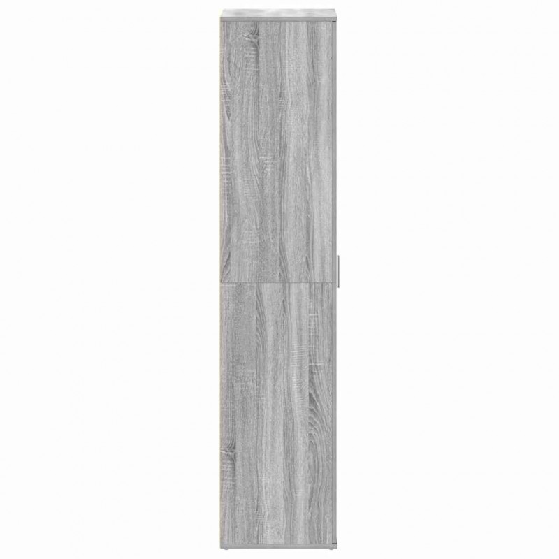 Szafka na buty z półką z drzwiami Szary Sonoma 80 x 39 x 178 cm