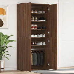 Szafka na buty z półką z drzwiami Brązowy dąb 80 x 39 x 178 cm