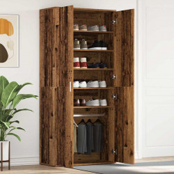 Szafka na buty z półką z drzwiami Stare drewno 80 x 39 x 178 cm