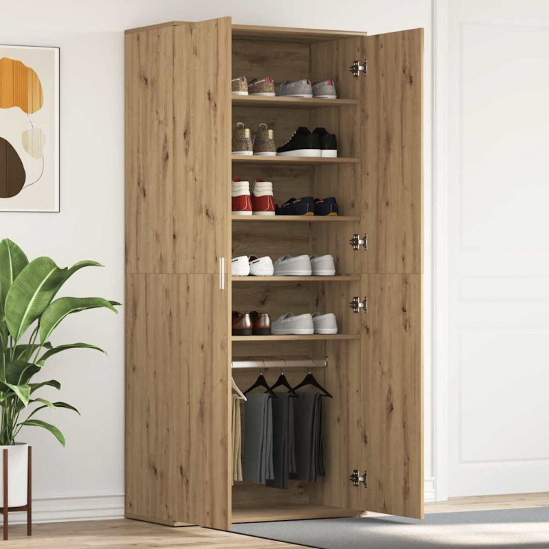 Szafka na buty z półką Dąb rzemieślniczy 80 x 39 x 178 cm