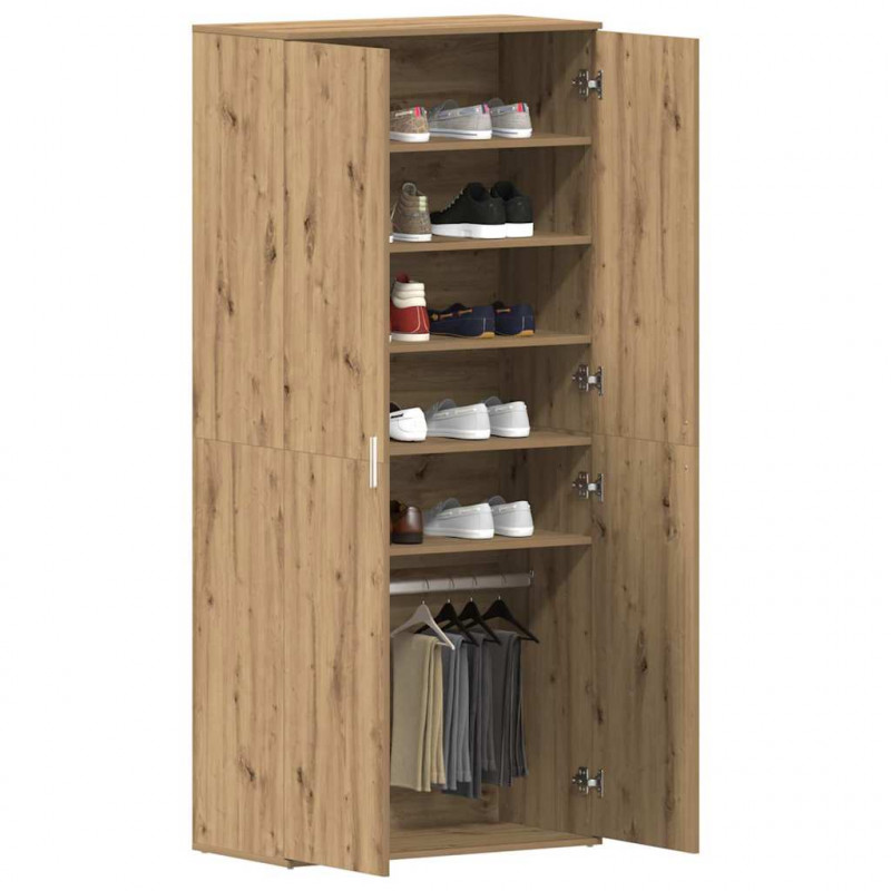 Szafka na buty z półką Dąb rzemieślniczy 80 x 39 x 178 cm