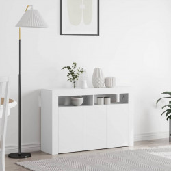 Bufet Biały 116 x 30 x 75 cm Materiał drewnopochodny