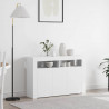 Bufet Biały 116 x 30 x 75 cm Materiał drewnopochodny