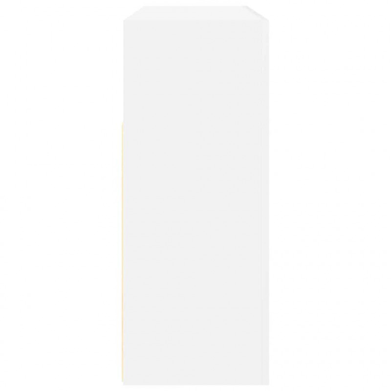Bufet Biały 116 x 30 x 75 cm Materiał drewnopochodny