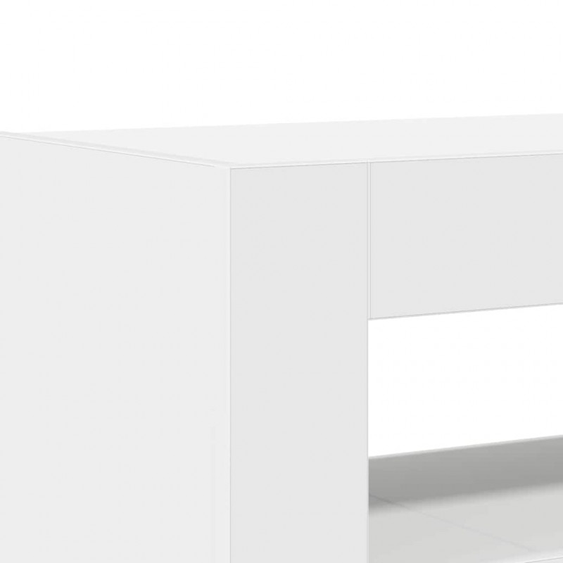 Bufet Biały 116 x 30 x 75 cm Materiał drewnopochodny