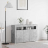 Bufet Betonowy szary 116 x 30 x 75 cm Materiał drewnopochodny
